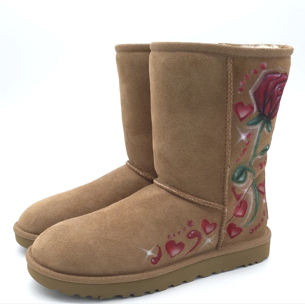 UGG woman’s Classic Short II Boot Custom Chestnut